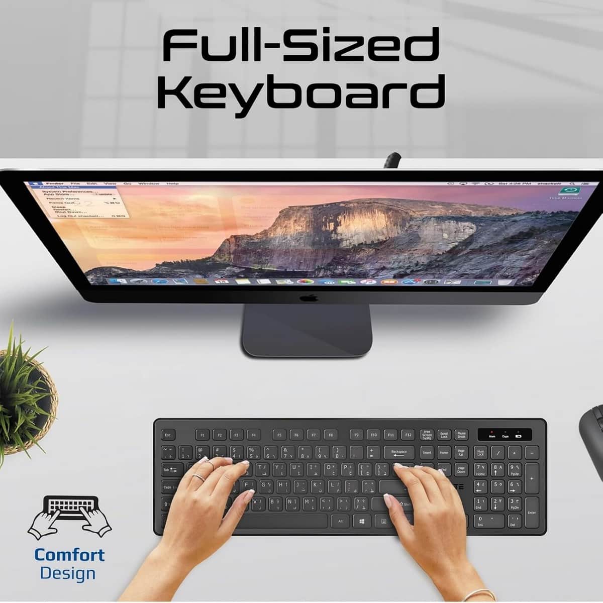 Promate 2.4GHz Wireless Keyboard & Mouse Combo