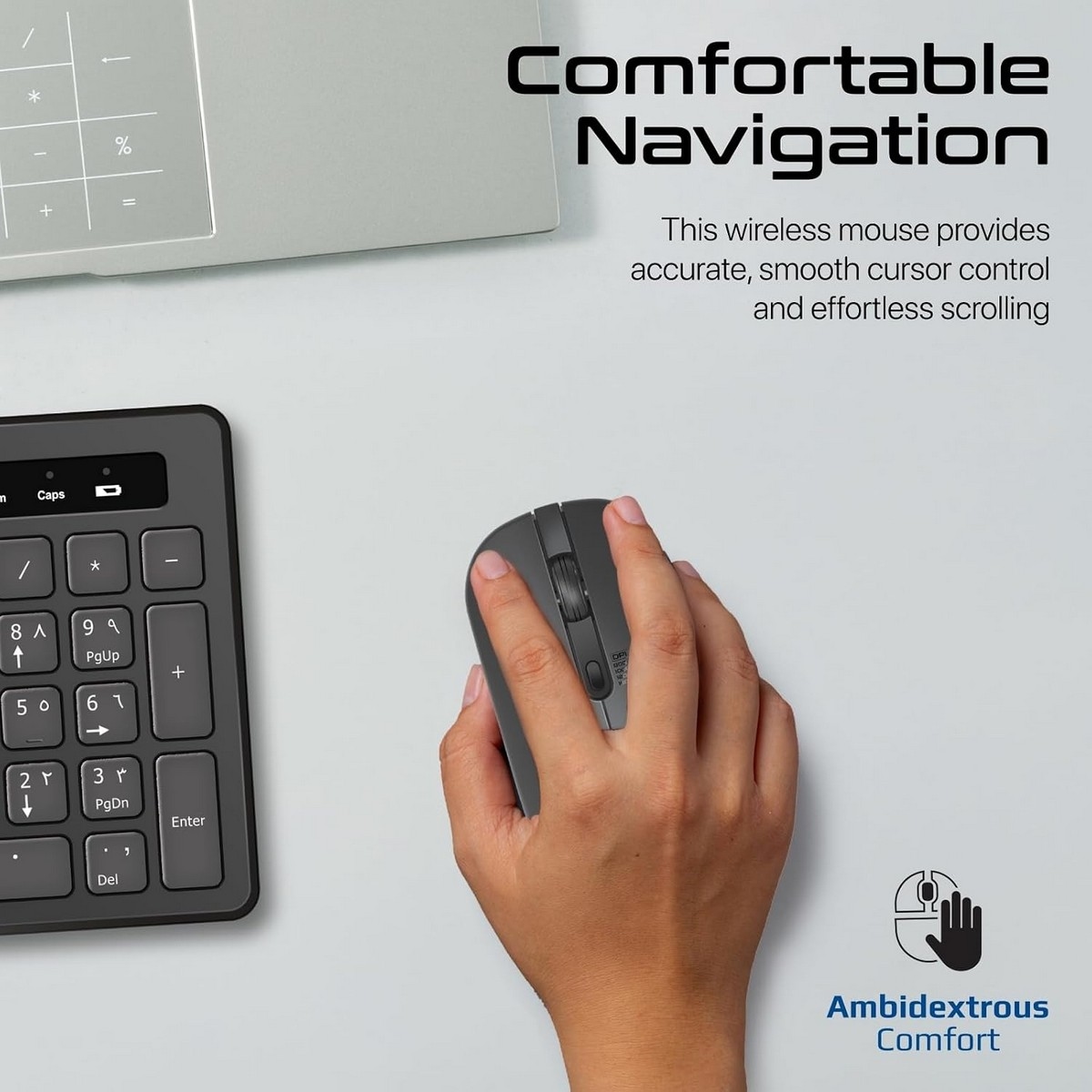 Promate 2.4GHz Wireless Keyboard & Mouse Combo