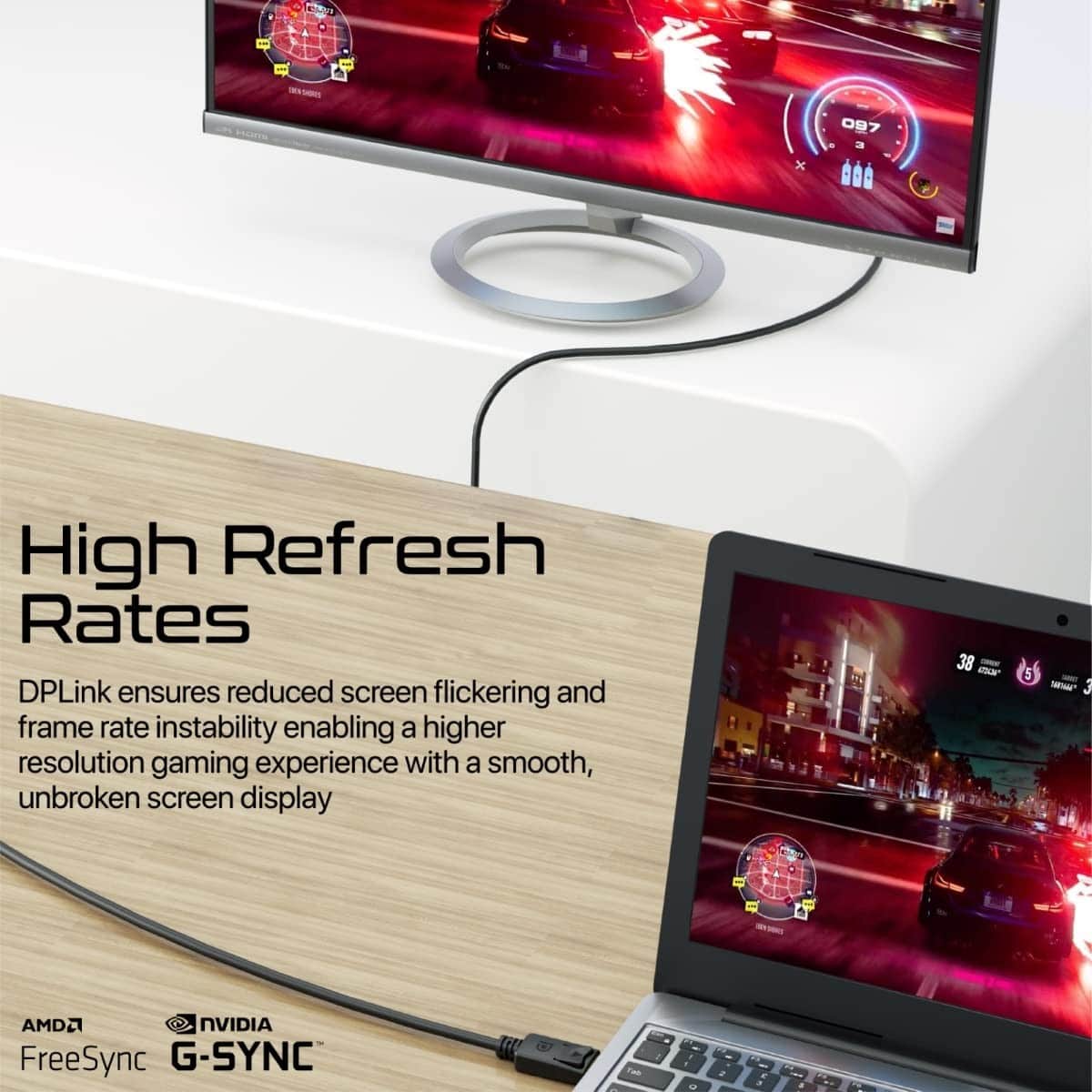 Promate 8K 60Hz DisplayPort Cable