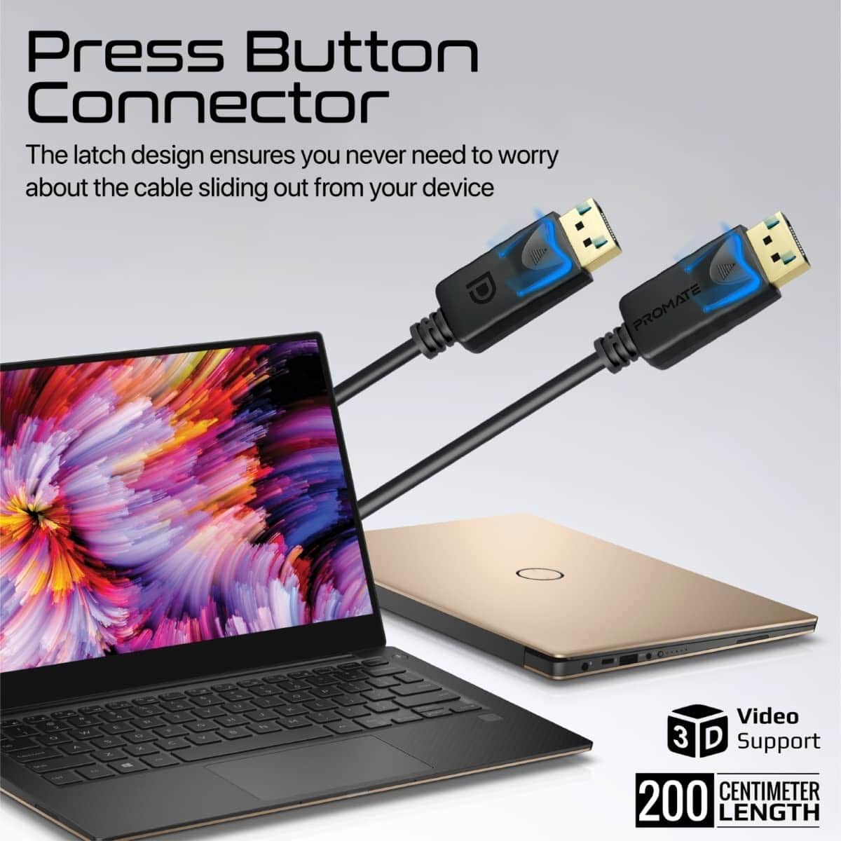 Promate 8K 60Hz DisplayPort Cable