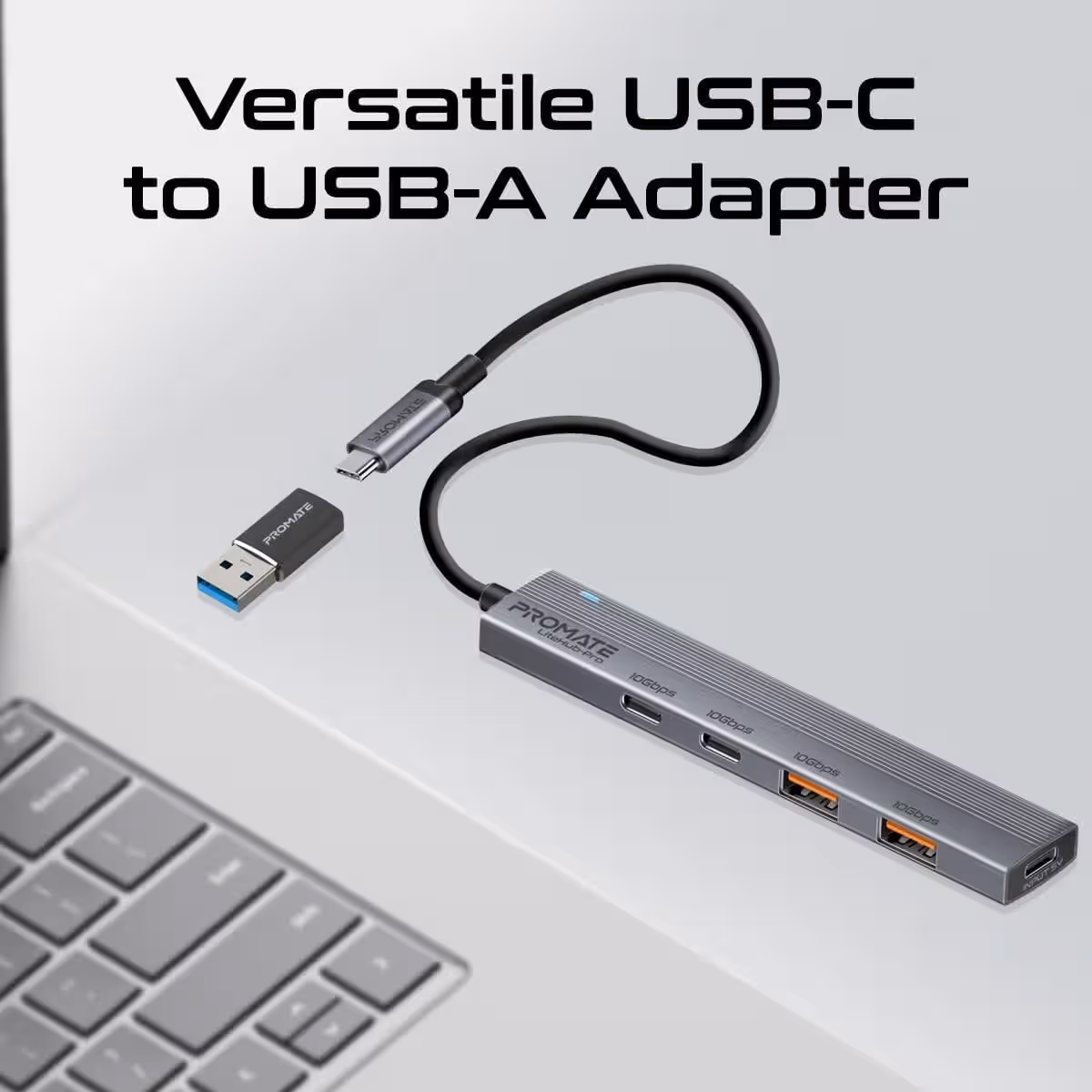 Promate 4-in-1 Multi-Display USB-C Hub
