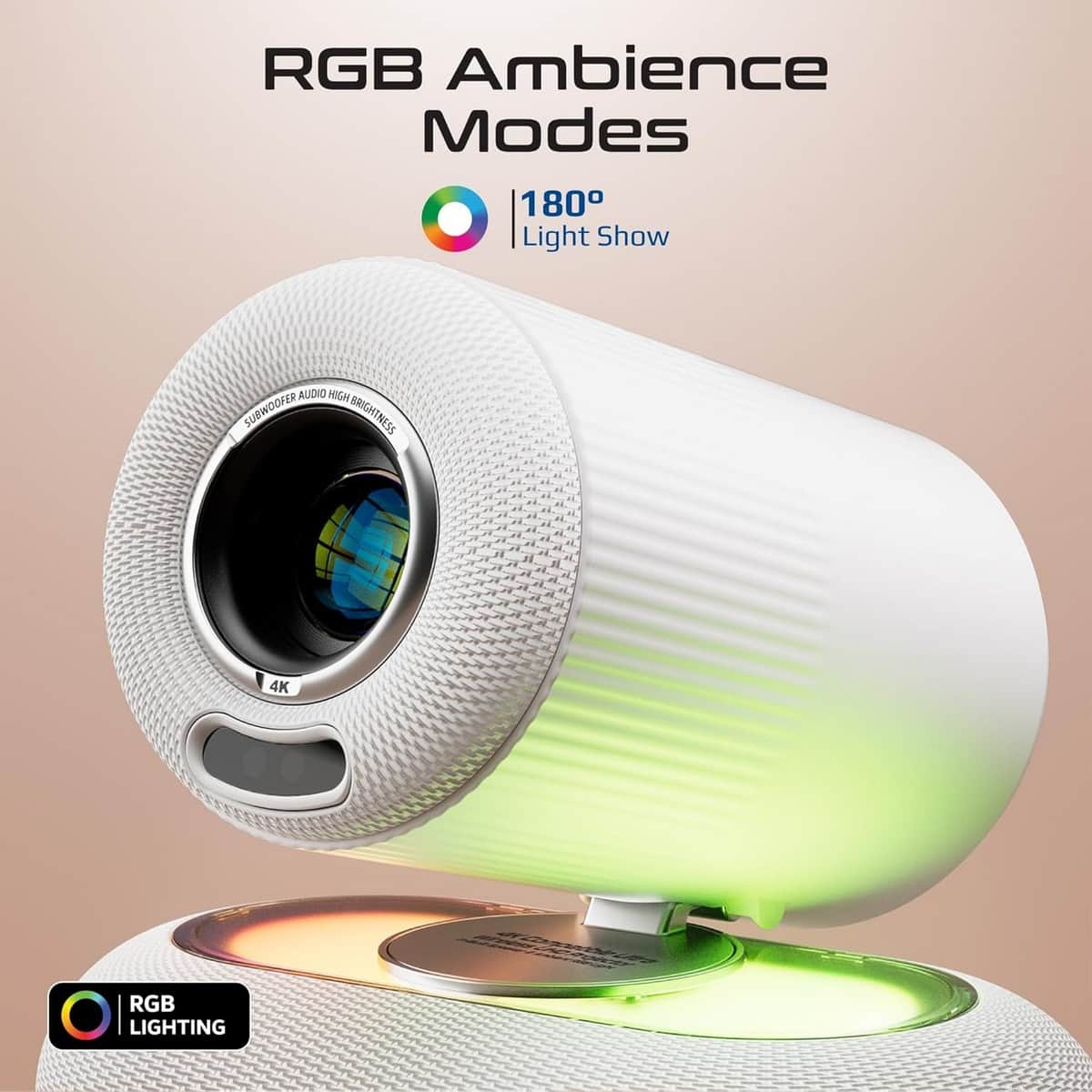 Promate 4K Wireless LCD Mini Projector