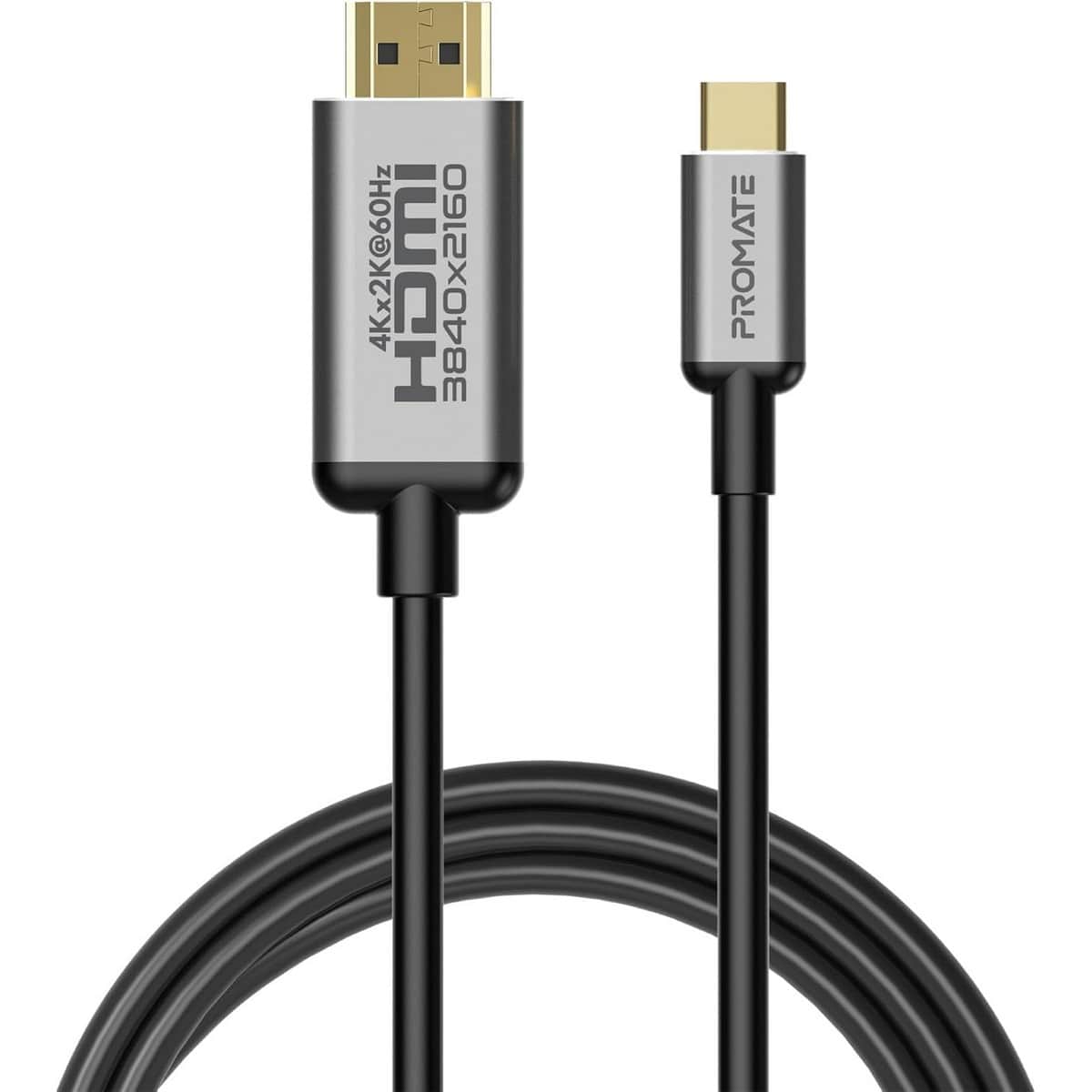 Promate 6ft 4K 60Hz USB-C to HDMI Cable