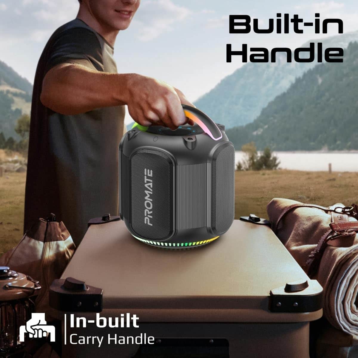 Promate 80W TWS Outdoor Bluetooth Speaker