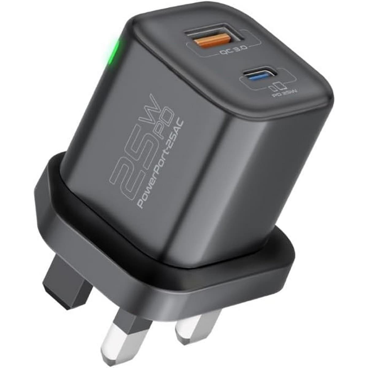 بروميت شاحن جداري USB-C وQC 3.0 بقدرة 25 واط