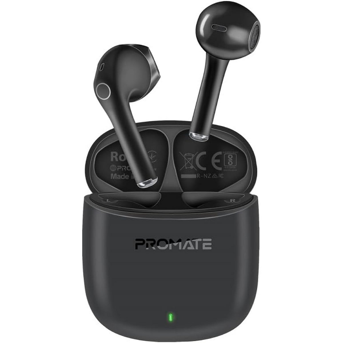 Promate Black ENC True Wireless Earbuds