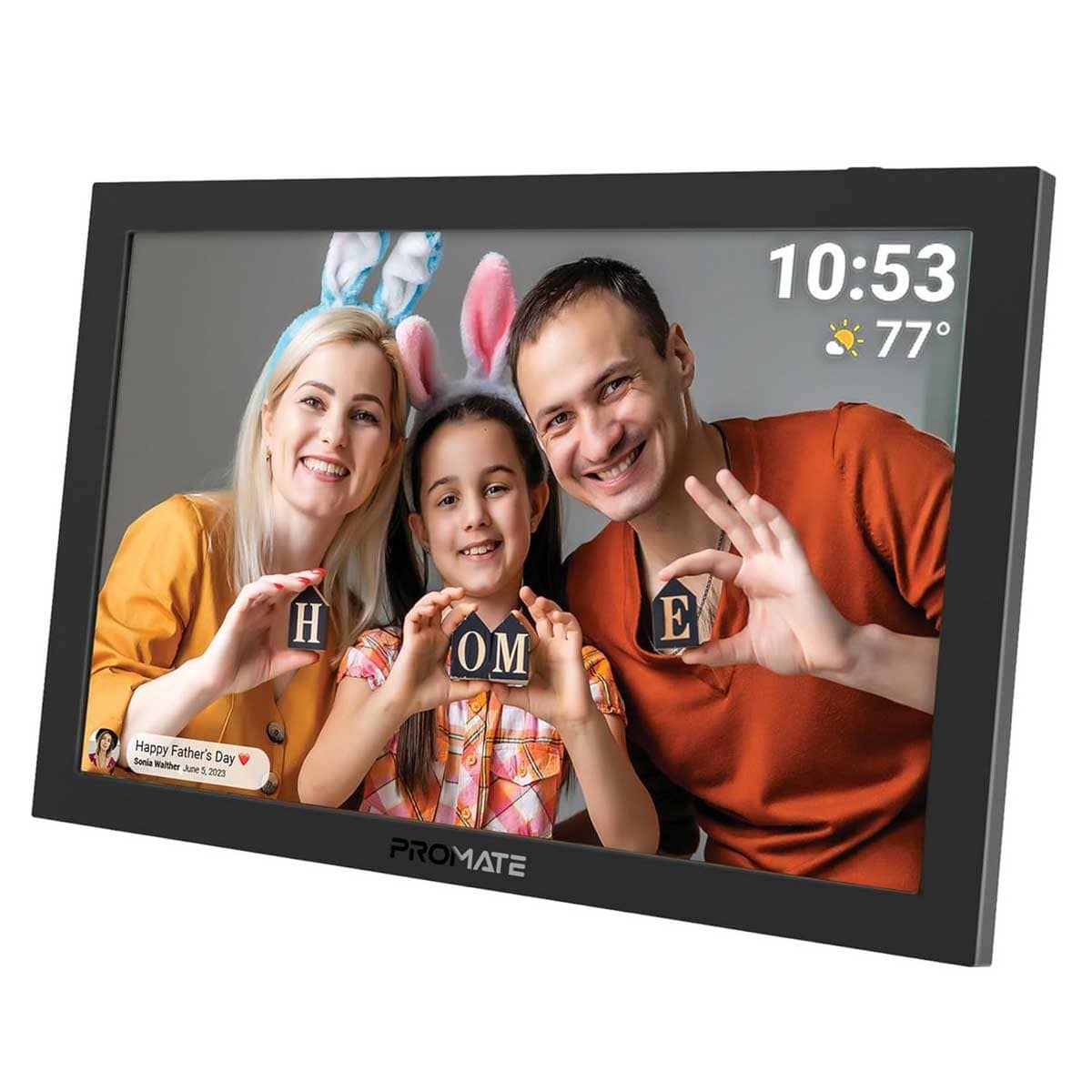 Promate Memoria Full HD Touchscreen Wireless Digital Photo Frame