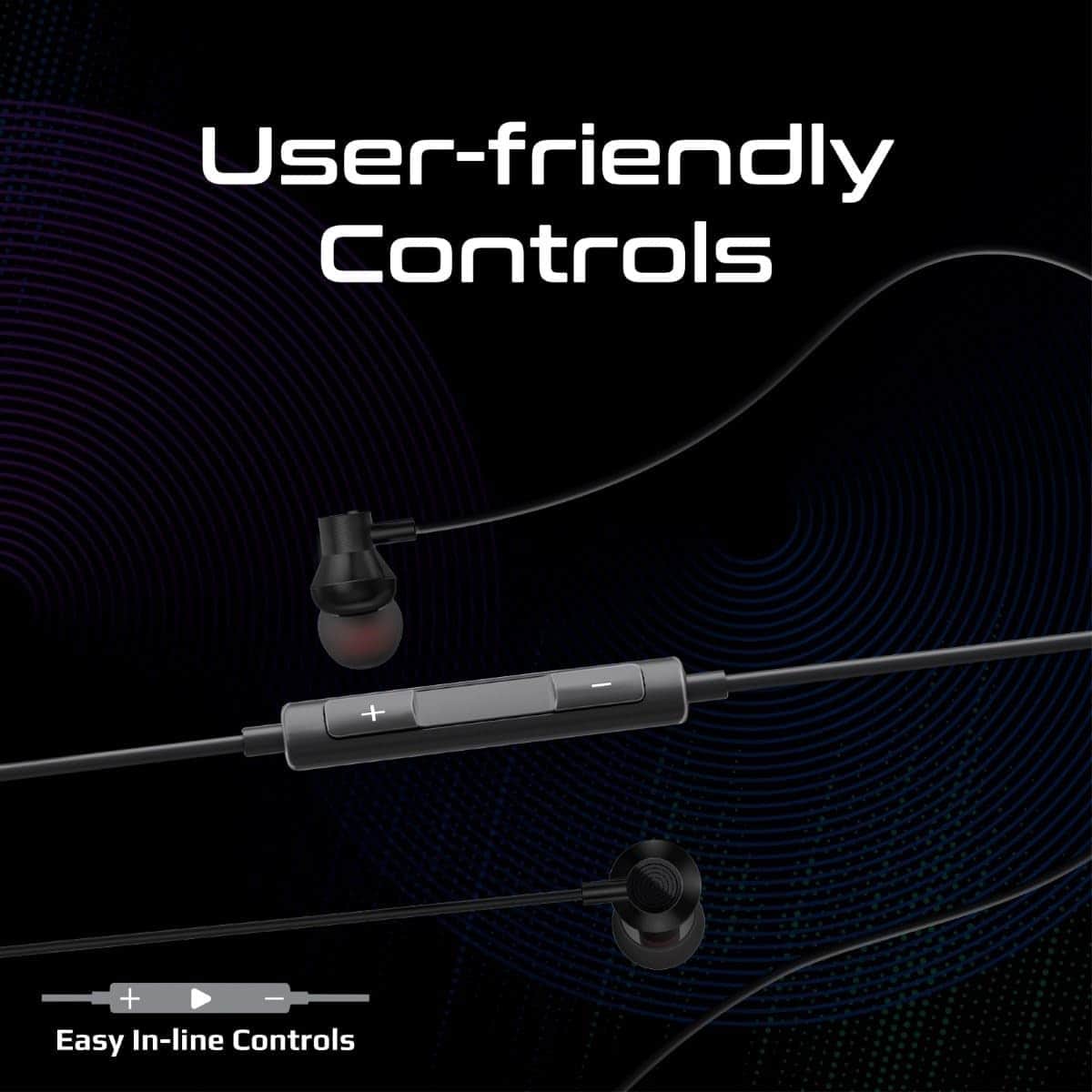 Promate Black MFi Lightning In-Ear Wired Earphones