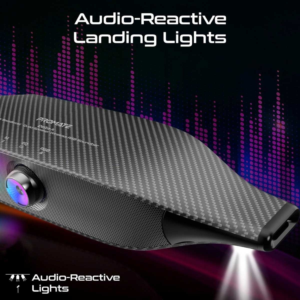 Promate Black Titanium 20W HD Stereo Bluetooth Speaker