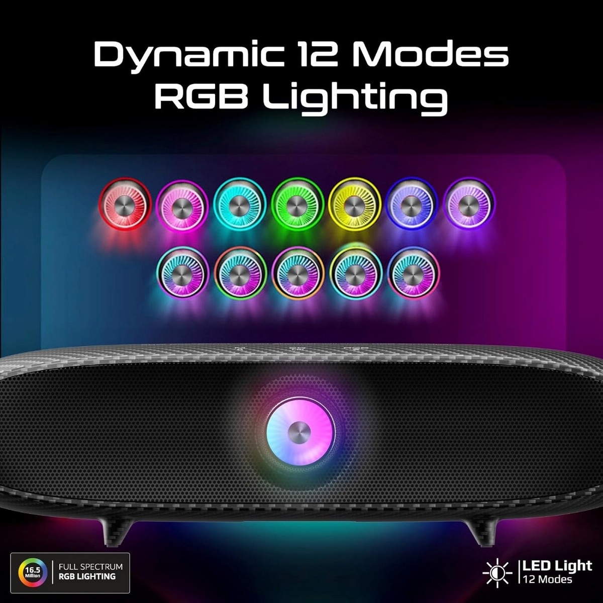 Promate Black Titanium 20W HD Stereo Bluetooth Speaker