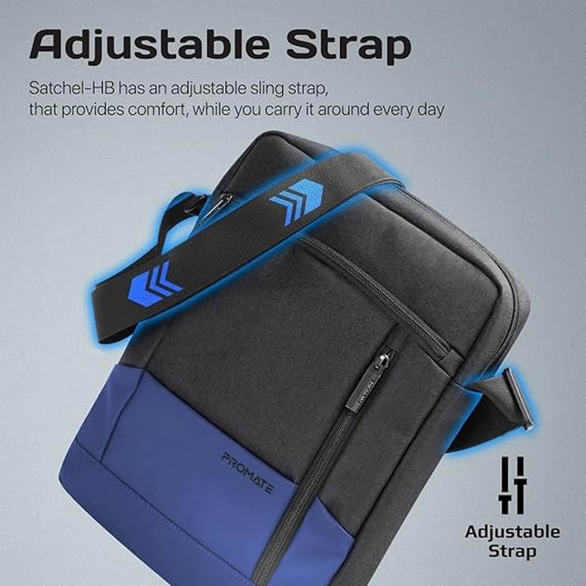 Promate 13" Lightweight Laptop & Tablet Shoulder Handbag