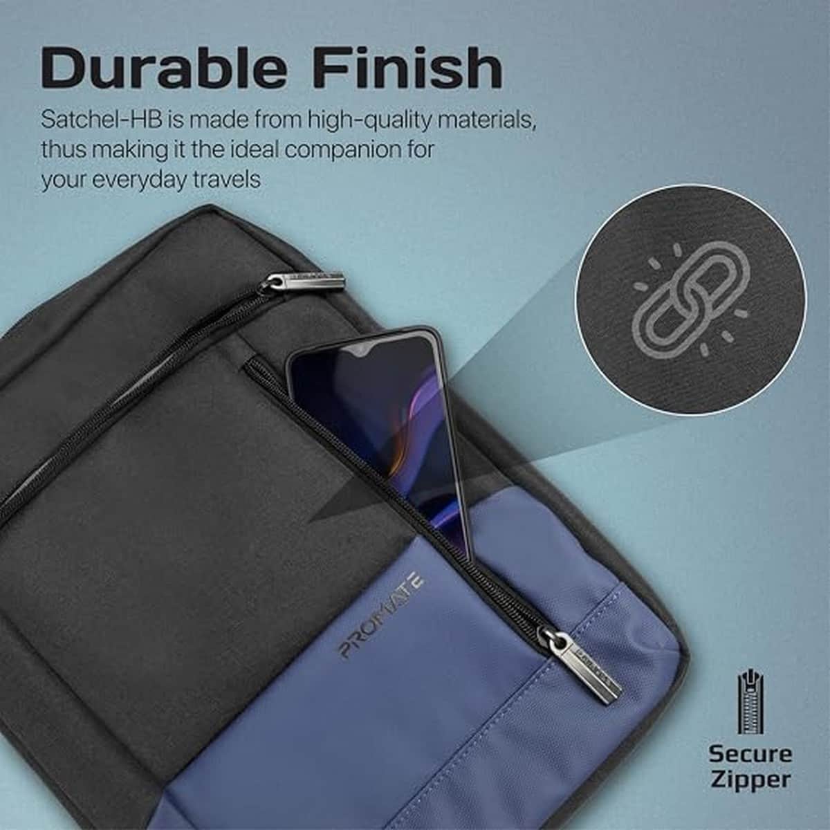 Promate 13" Lightweight Laptop & Tablet Shoulder Handbag