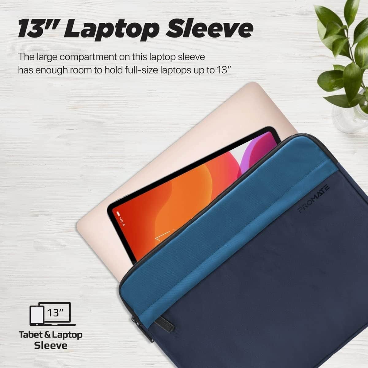 Promate 13" Protective Laptop Sleeve