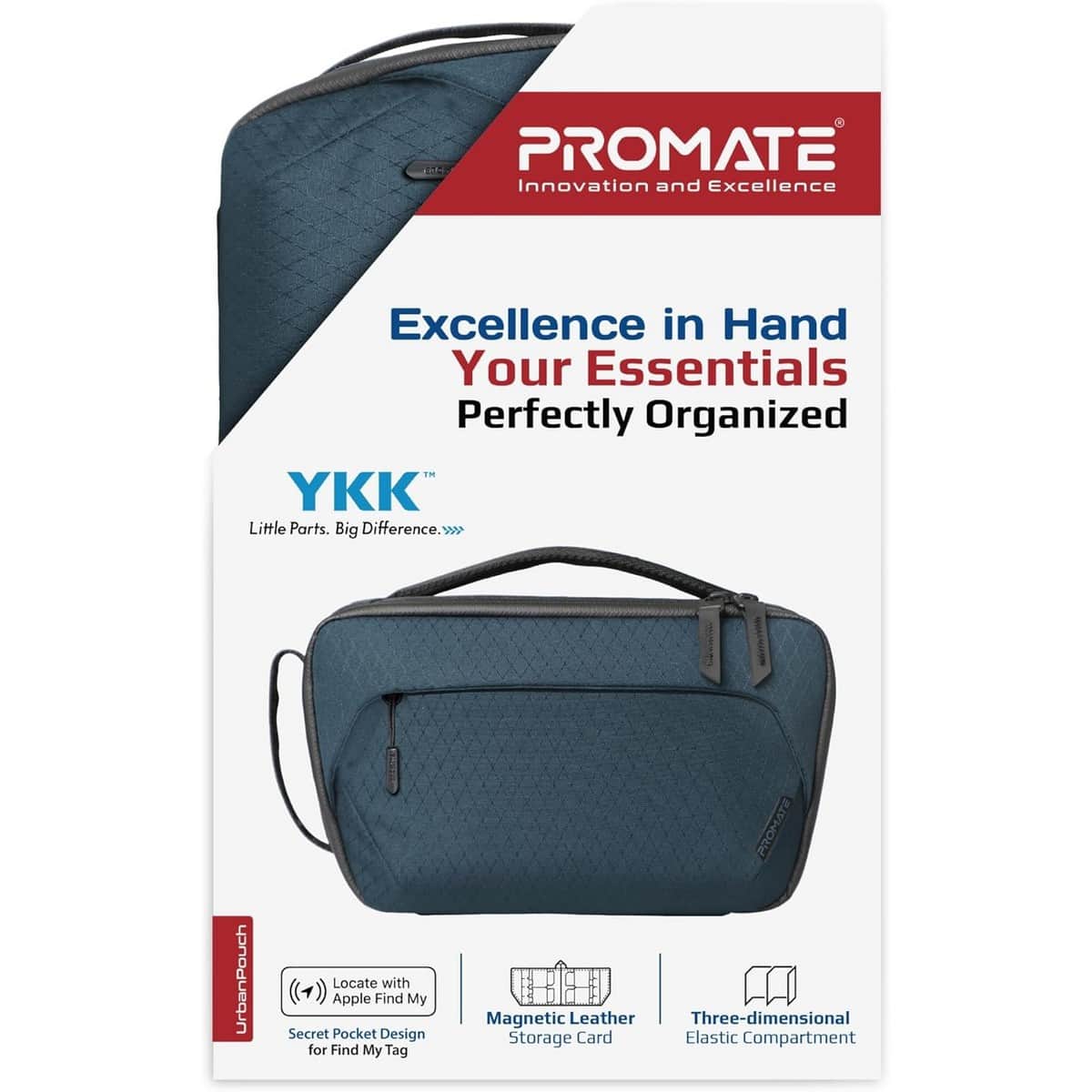 Promate Versatile Tech Essential Organizer Pouch Bag