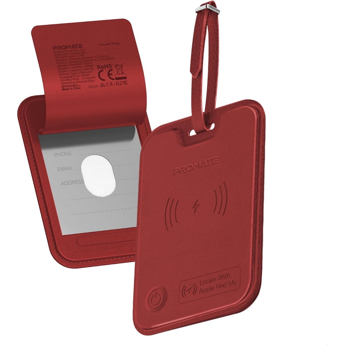 Promate Smart Leather Luggage Tag