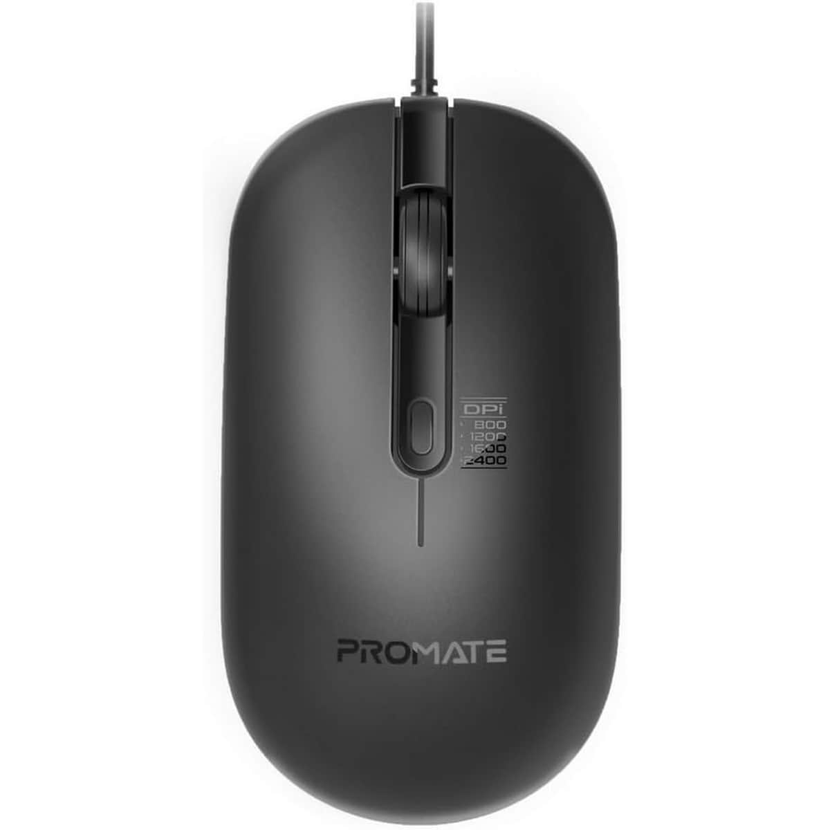 Promate CM-2400 Adjustable 2400DPI Wired Optical Mouse
