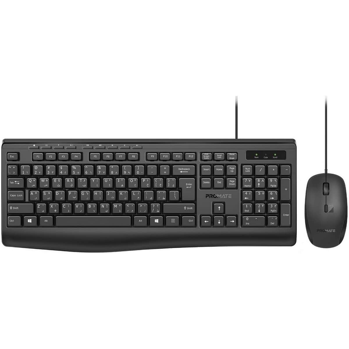 Promate Combo-CM4 Wired Keyboard & Mouse Combo