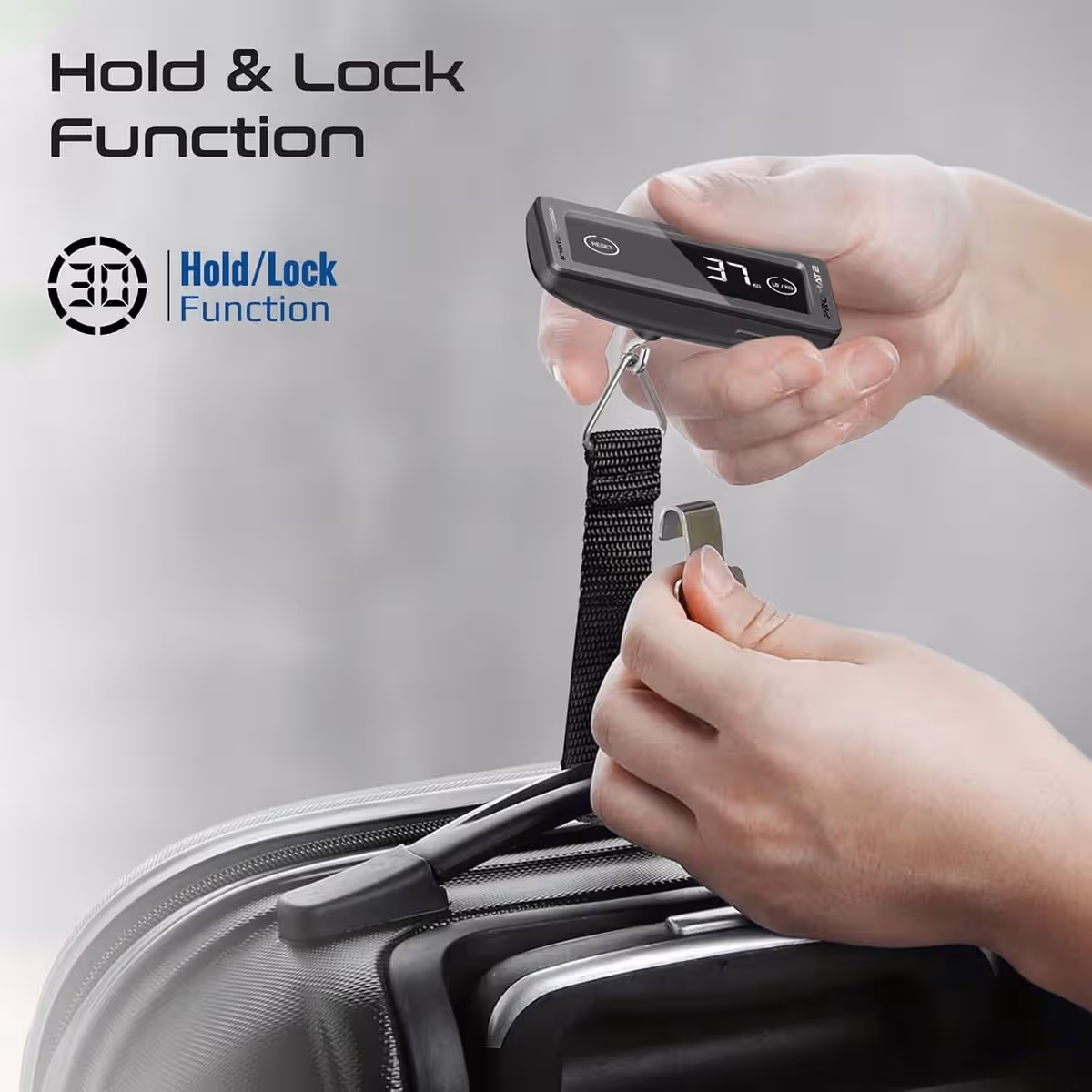 Promate Compact Touch Screen Digital Luggage Scale