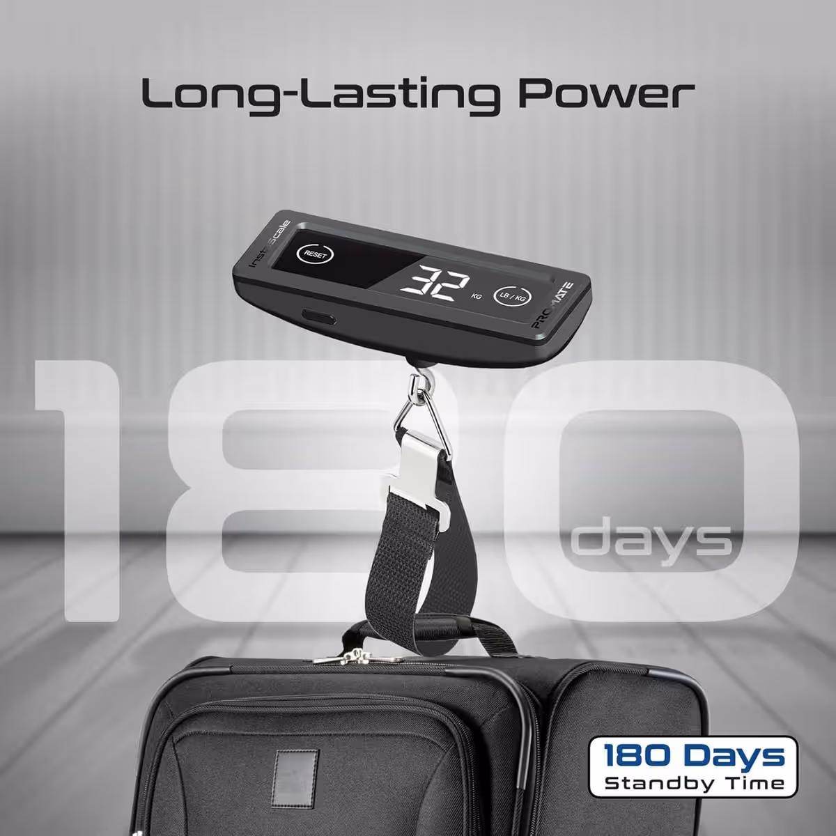 Promate Compact Touch Screen Digital Luggage Scale