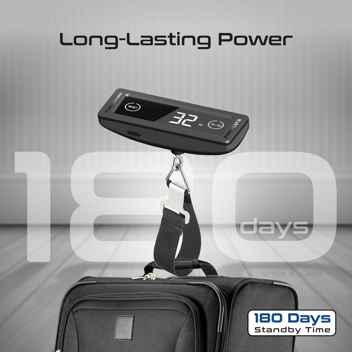 Promate Compact Touch Screen Digital Luggage Scale