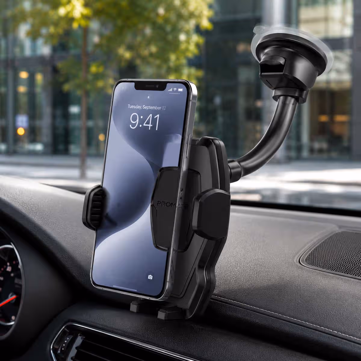Promate DashMount Gooseneck Dashboard Car Phone Holder