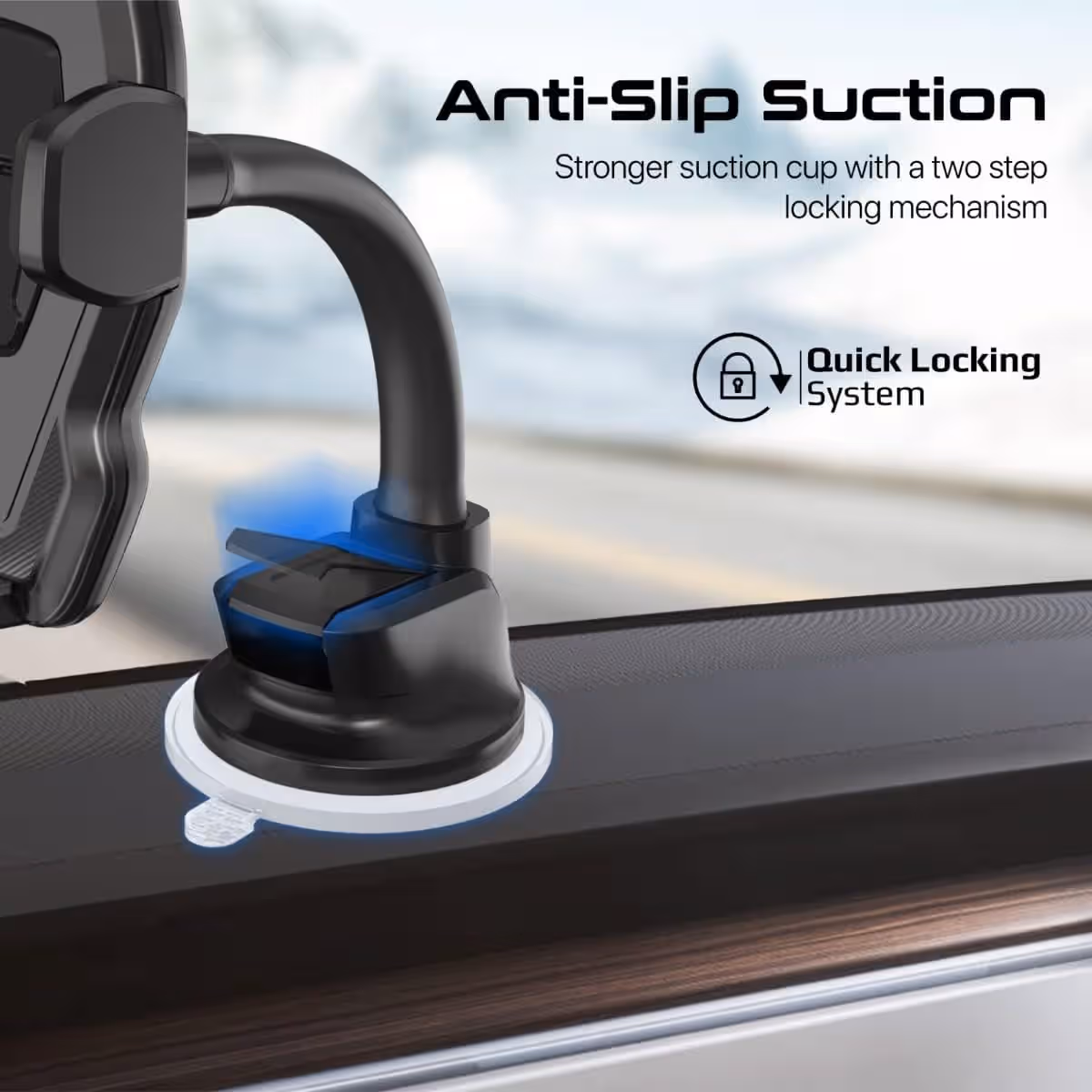 Promate DashMount Gooseneck Dashboard Car Phone Holder
