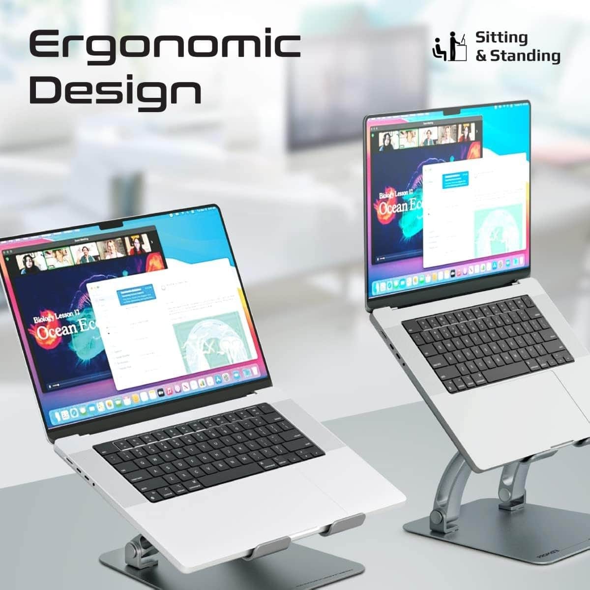 Promate DeskMate-7 Portable Aluminum Laptop Stand