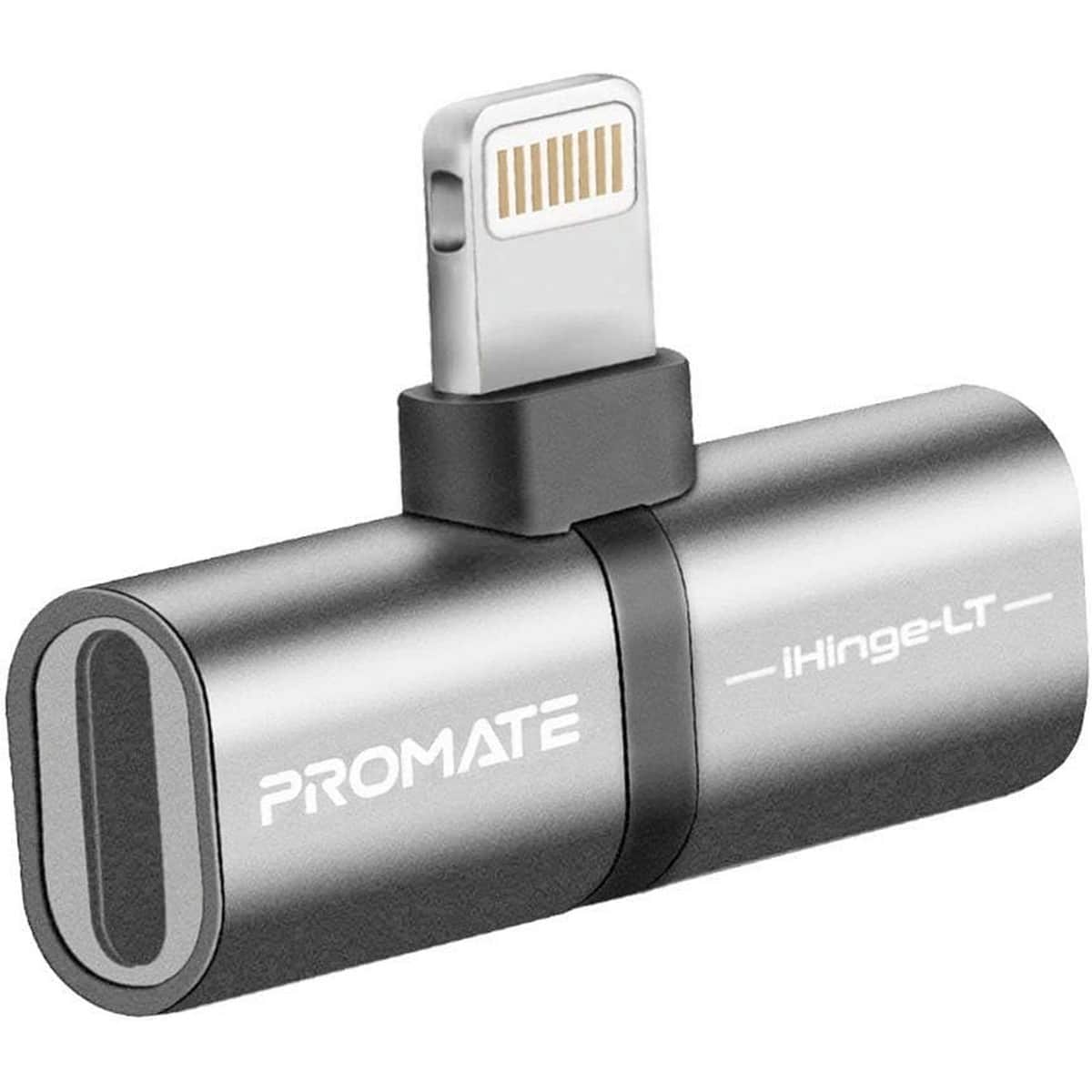 Promate 2-in-1 Lightning to Headphone Splitter Adapter