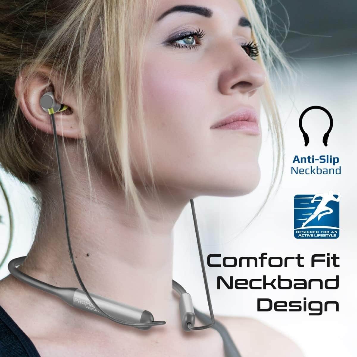 Promate Active Noise Cancelling Bluetooth Neckband