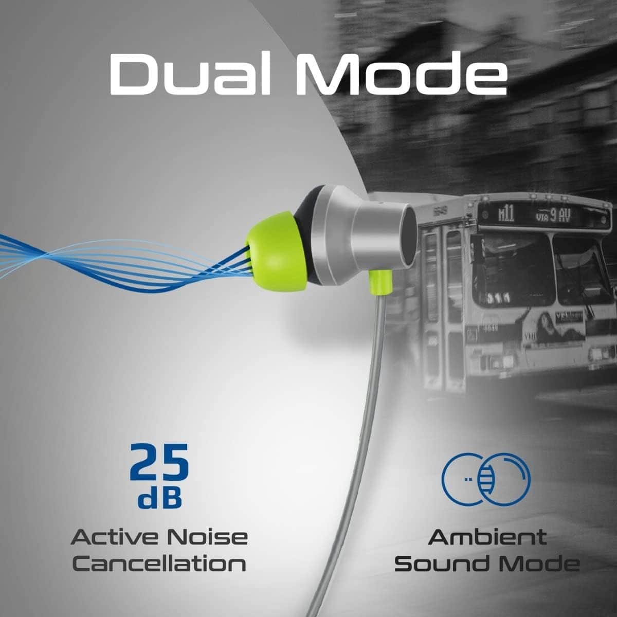 Promate Active Noise Cancelling Bluetooth Neckband