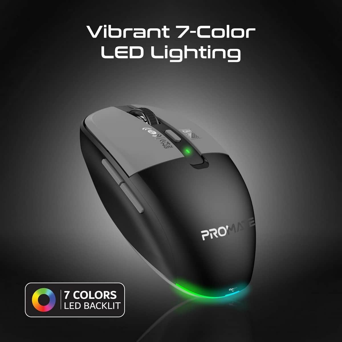 Promate Flixi Triple Mode Wireless Mouse