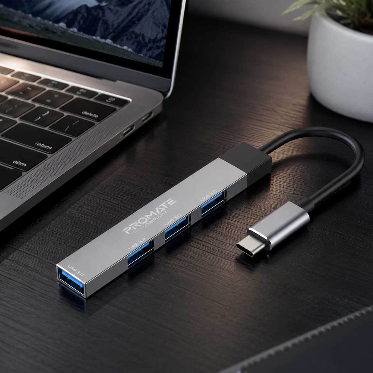 Promate LiteHub-4 4-in-1 USB-C Hub