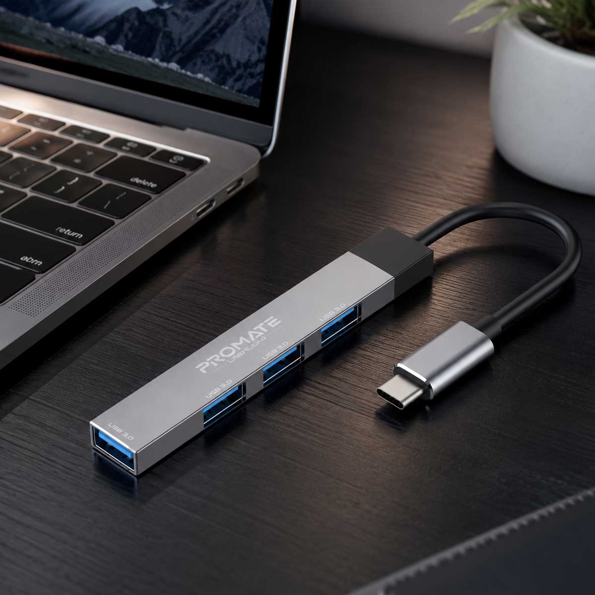 بروميت LiteHub-4 موزع USB-C 4 في 1