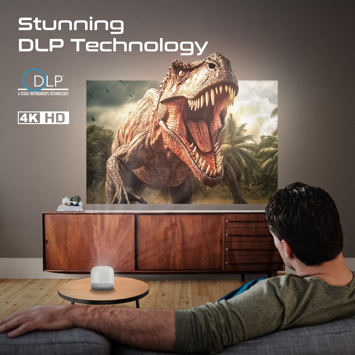 Promate HD 4K Support Portable Projector