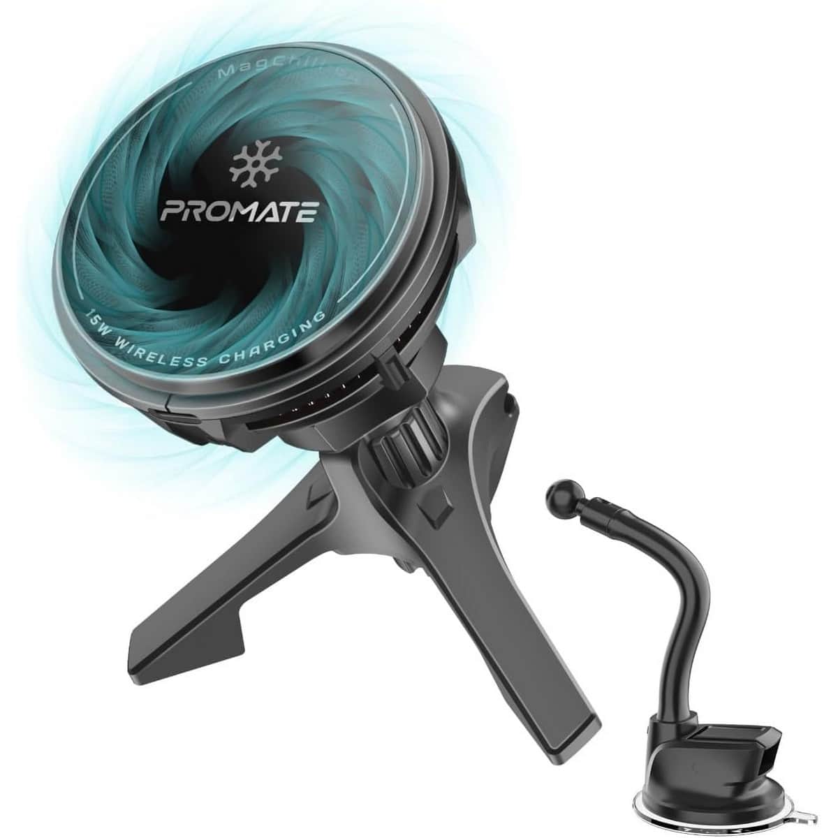 Promate MagChill-GA 15W Magnetic Wireless Car Charger