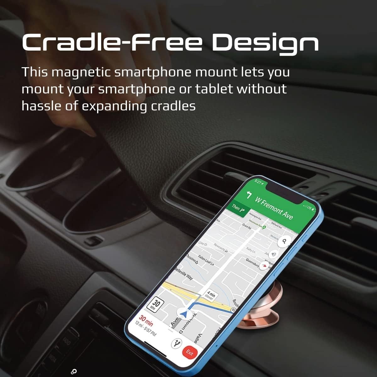 Promate Magnetto-3 Dashboard Magnetic Car Phone Holder