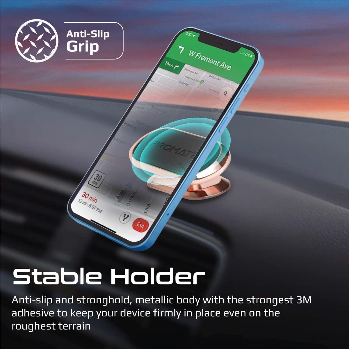 Promate Magnetto-3 Dashboard Magnetic Car Phone Holder