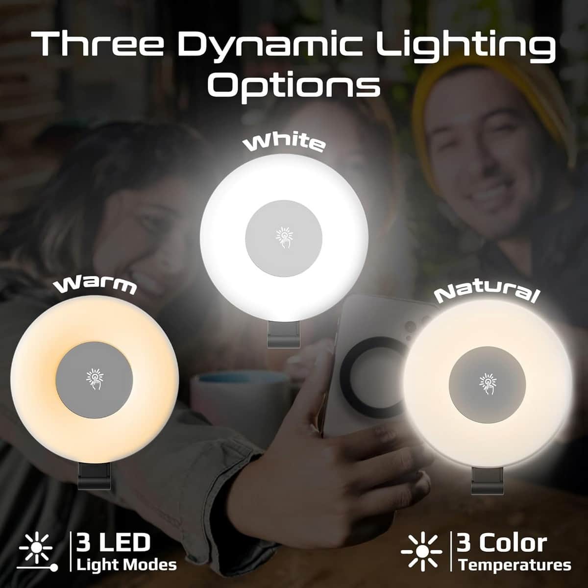 Promate MagSafe Magnetic LED Ring Selfie Light