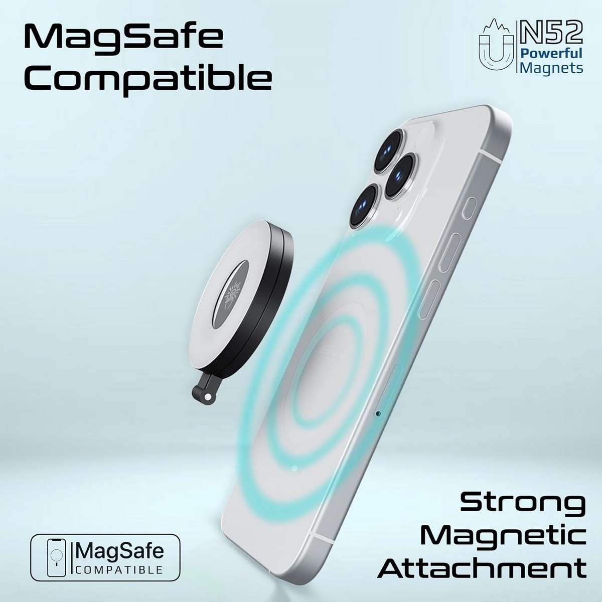 Promate MagSafe Magnetic LED Ring Selfie Light