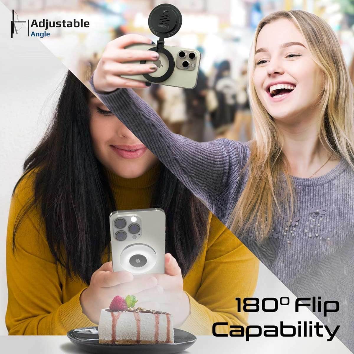 Promate MagSafe Magnetic LED Ring Selfie Light