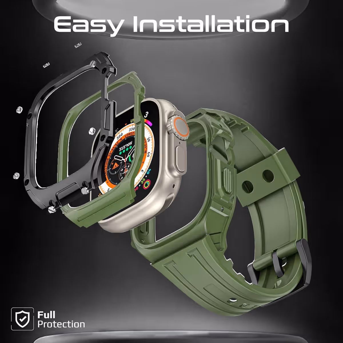 Promate Apple Watch Case & Band for Apple Watch Ultra 1 & 2