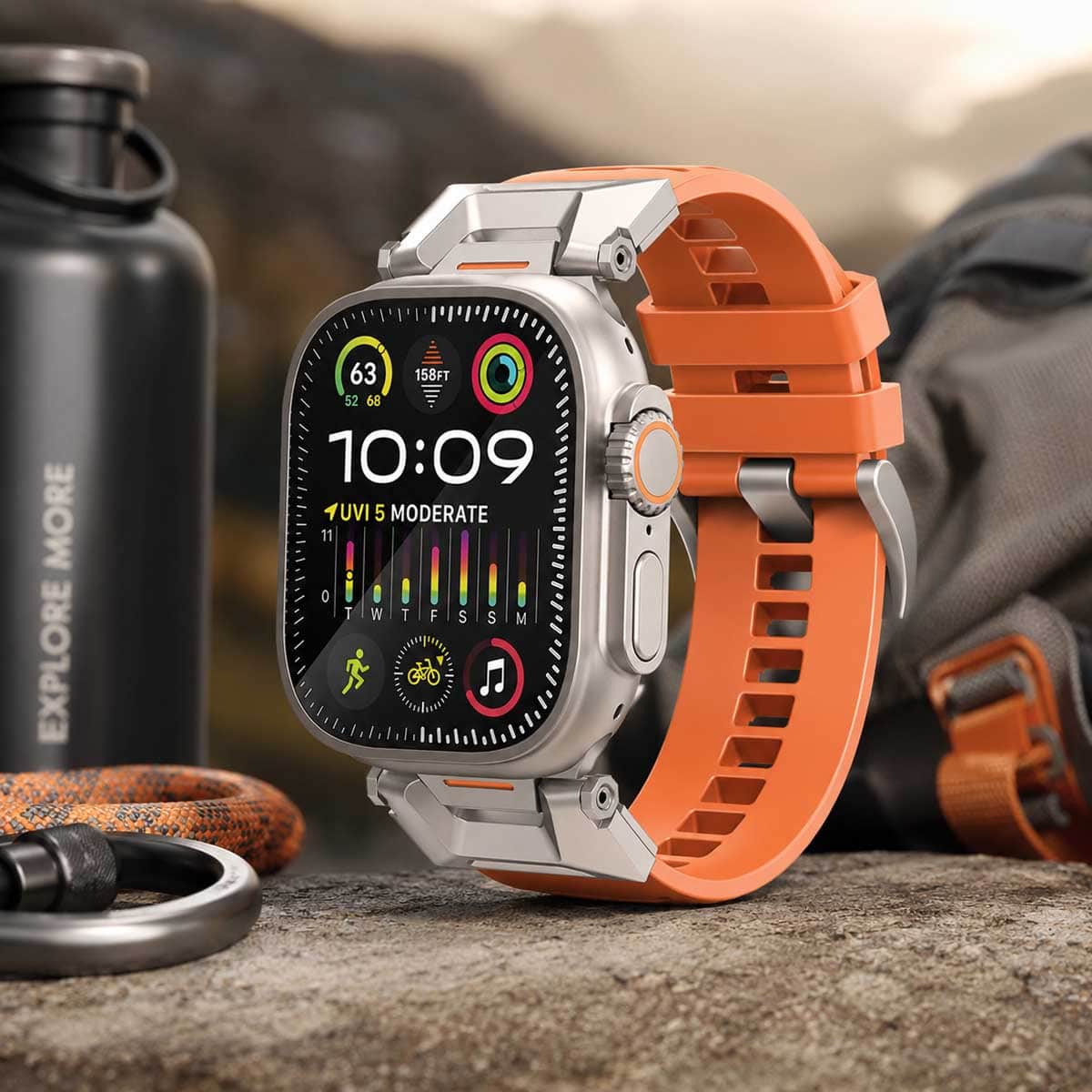 Promate Adjustable Rubber Apple Watch Band