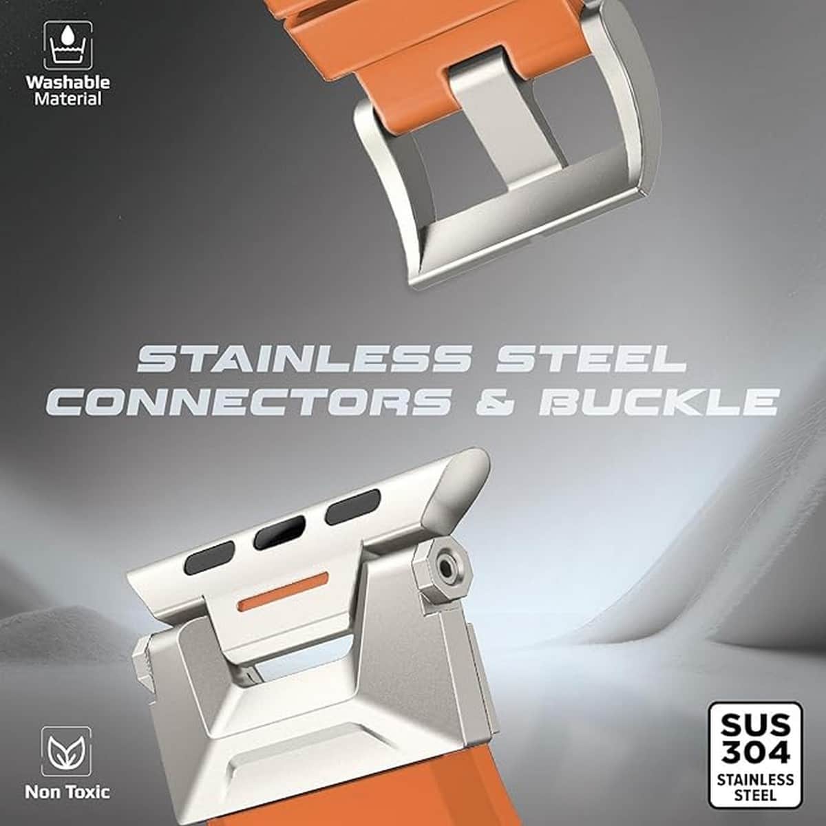 Promate Adjustable Rubber Apple Watch Band