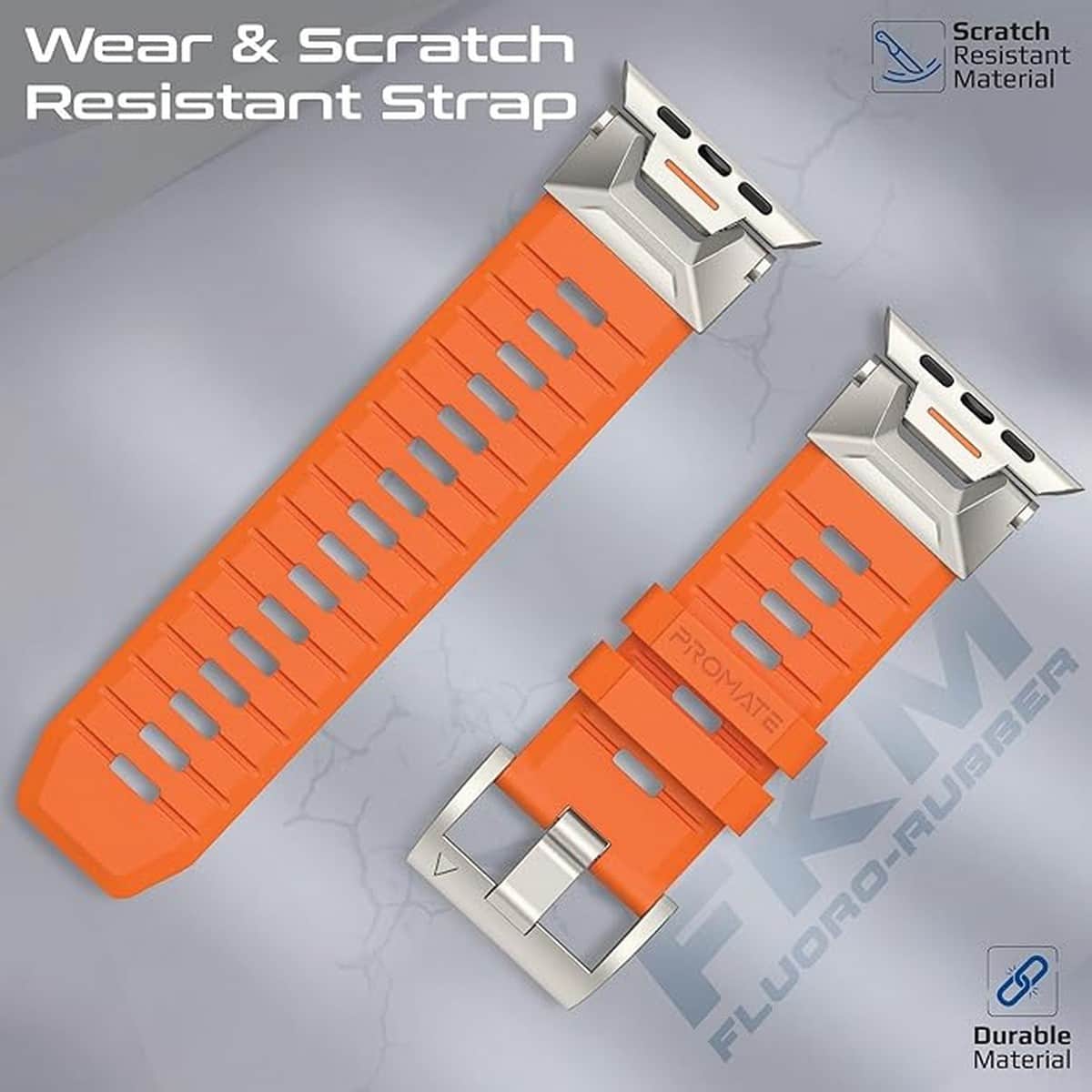 Promate Adjustable Rubber Apple Watch Band