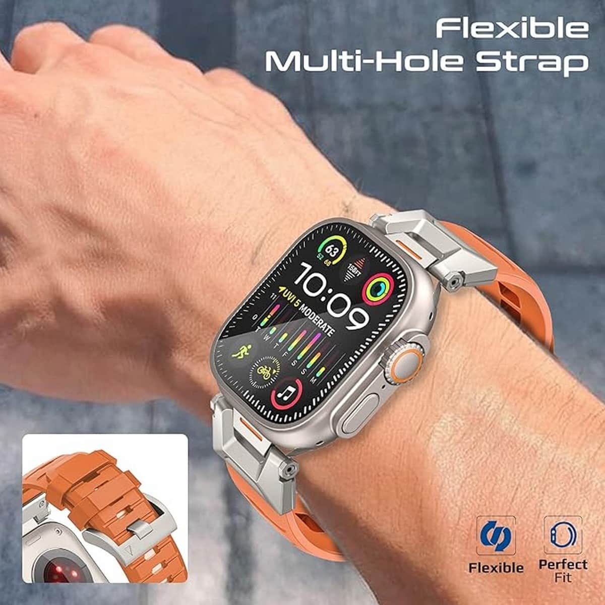 Promate Adjustable Rubber Apple Watch Band