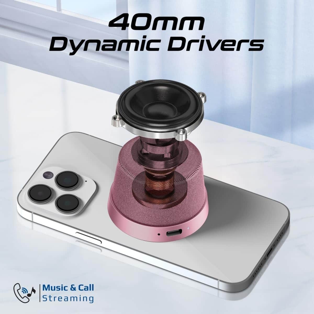 Promate 3W True Wireless Magnetic Base Bluetooth Speaker