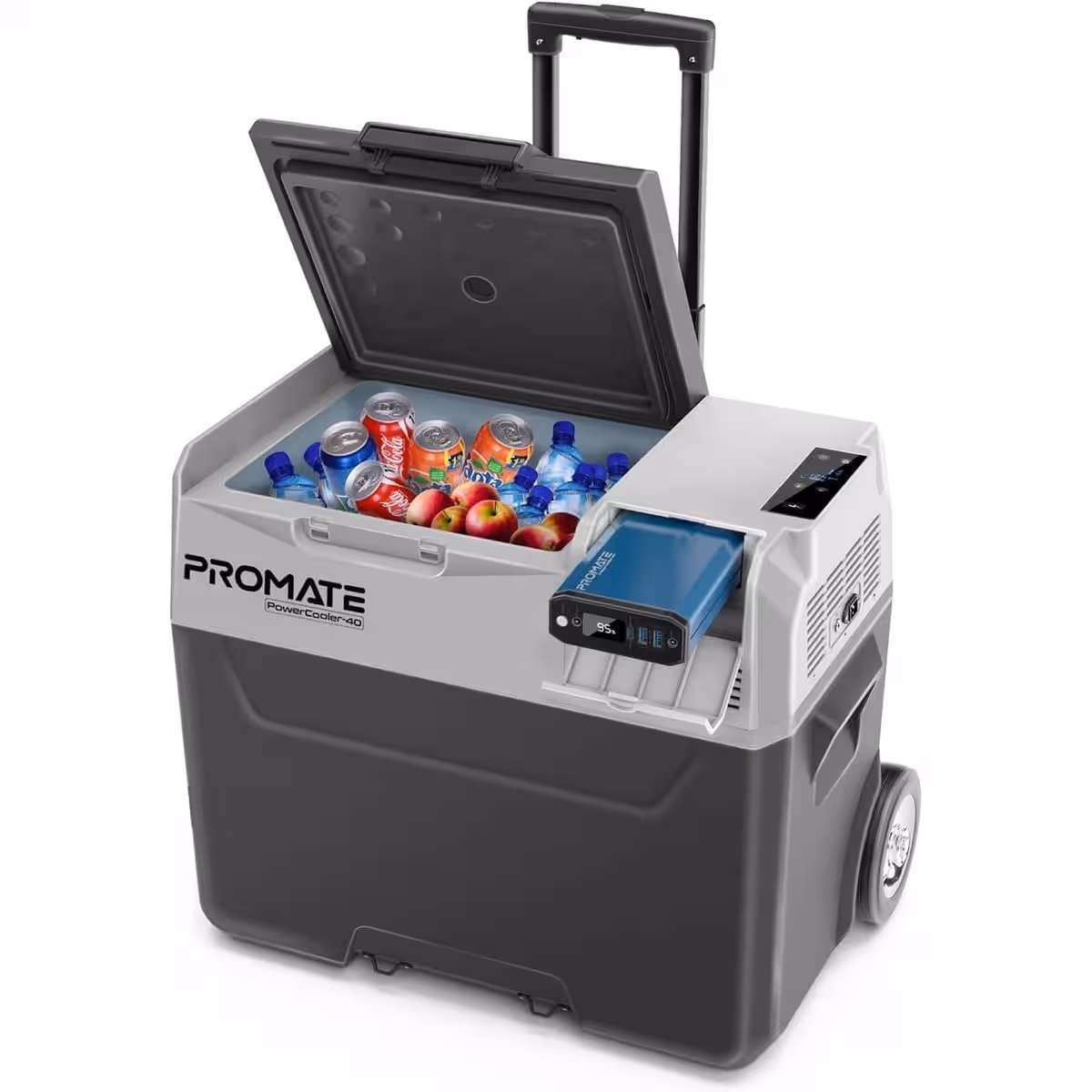 Promate PowerCooler-40 Portable 40L Mini Fridge with Power Bank