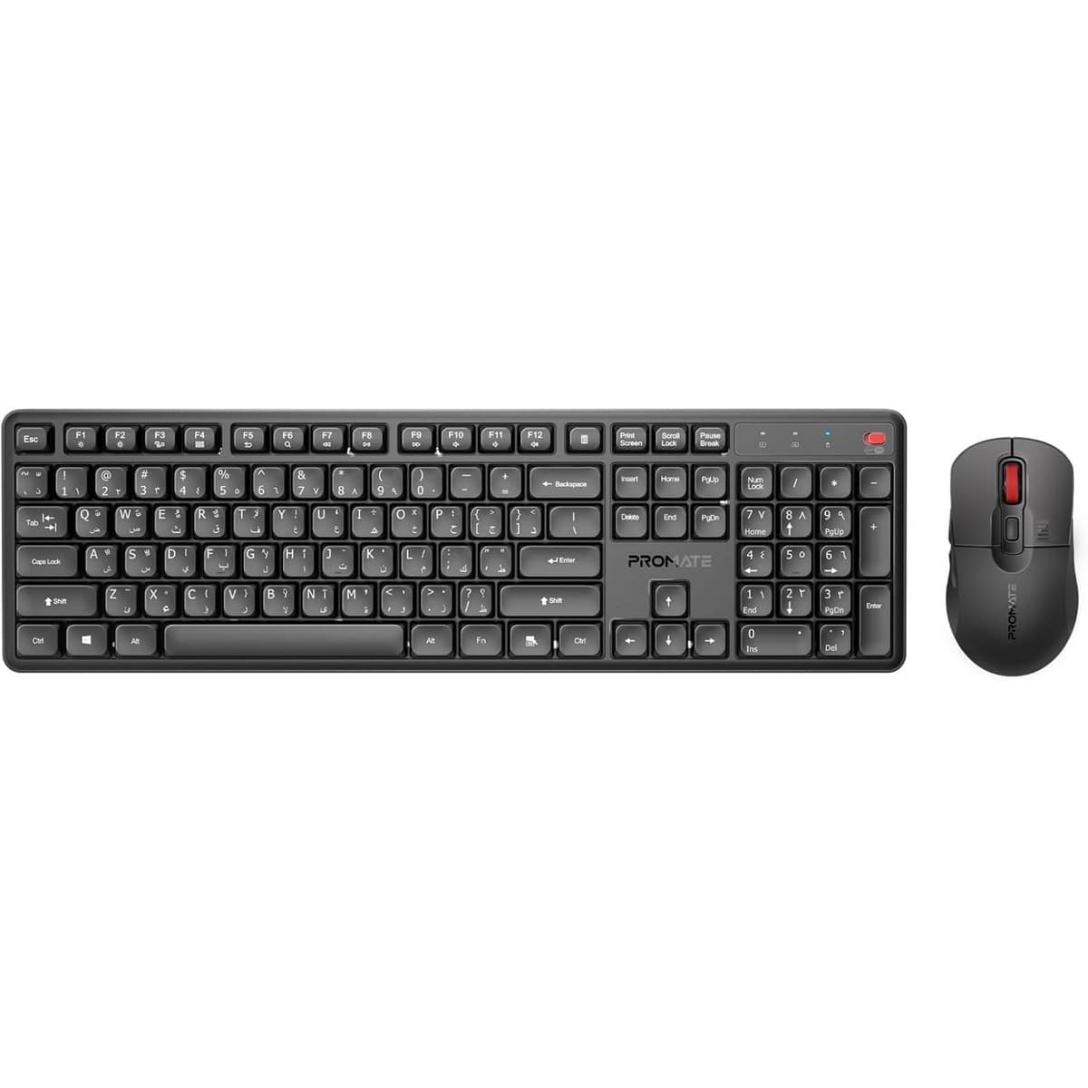 Promate ProCombo-15 Wireless Silent Keyboard & Mouse Combo