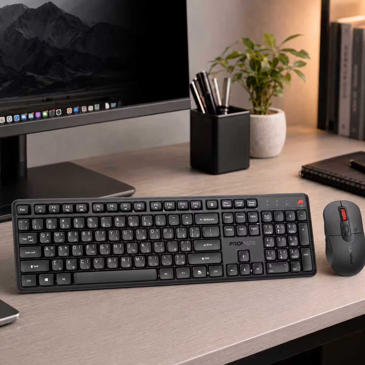 Promate ProCombo-15 Wireless Silent Keyboard & Mouse Combo