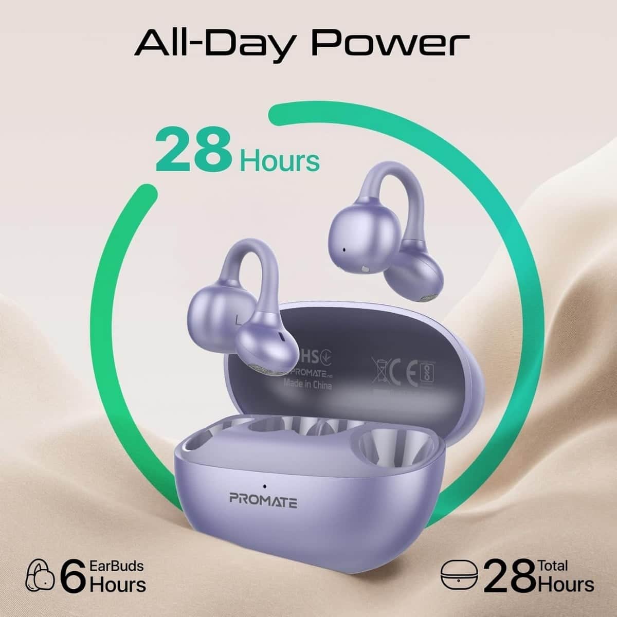 بروميت Air Clip Pro سماعات أذن لاسلكية مفتوحة